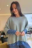 Bobby Mesh Layering Top Dopamine Dot Soft Cobalt Meadow /11